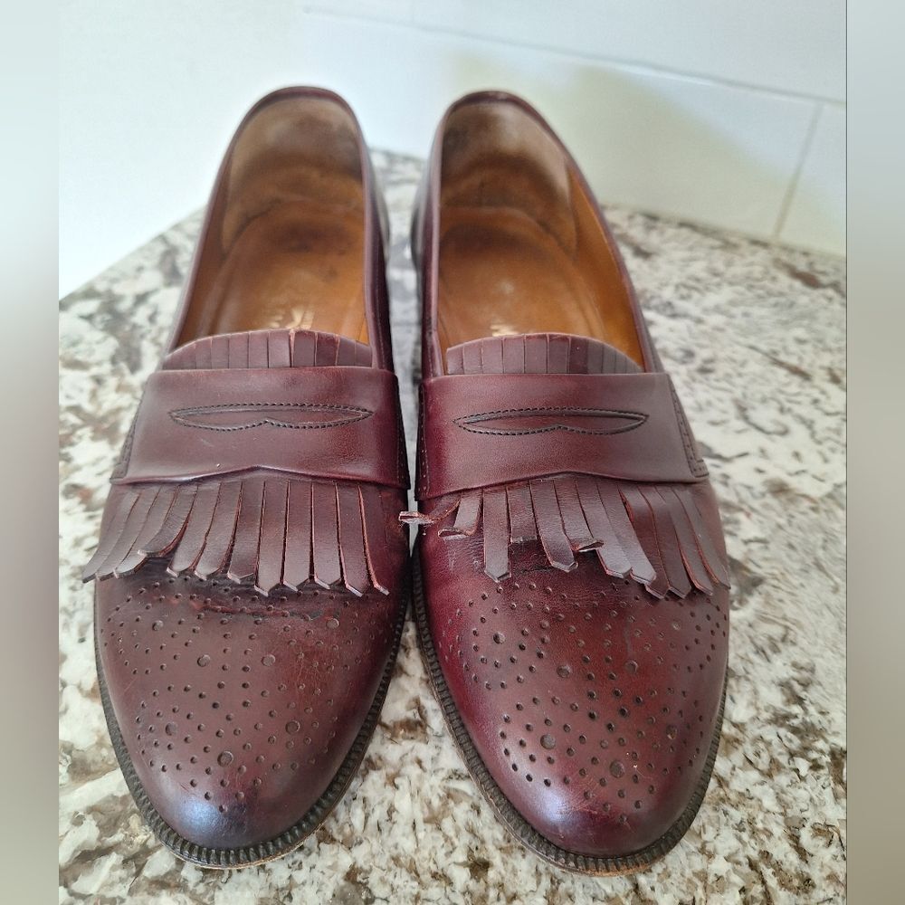 Salvatore Ferragamo mens shoes leather loafers 11‎ D